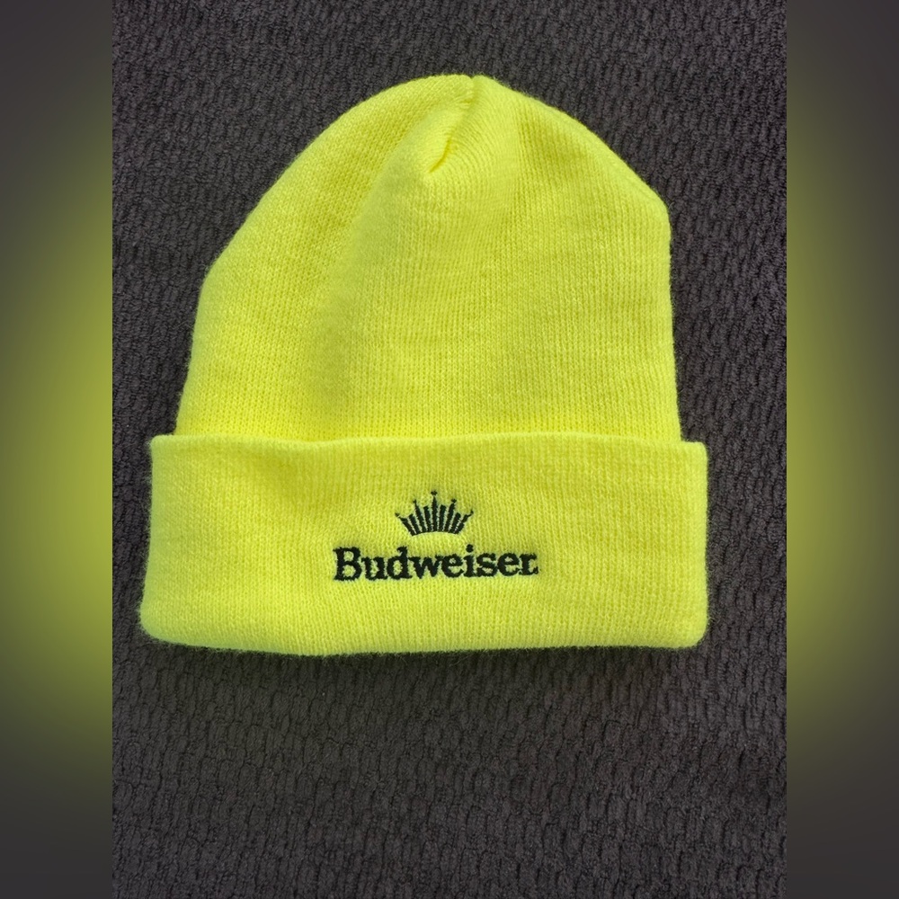 Budweiser Neon Yellow Adult Beanie